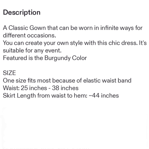 Burgundy Infinity Maxi Dress - Picture 4 of 4